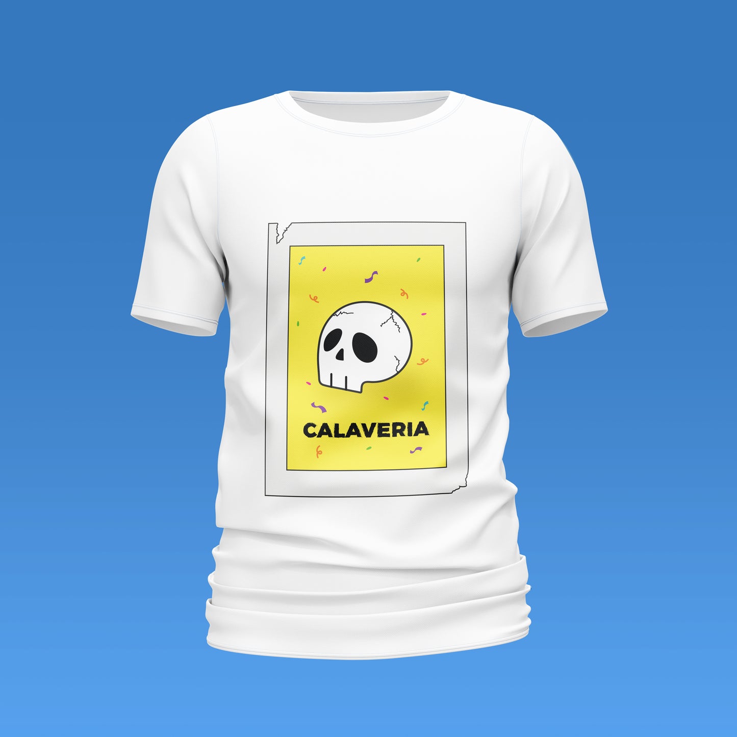 Playera Calaveria - Diseño para Hombre Calavera Lotería