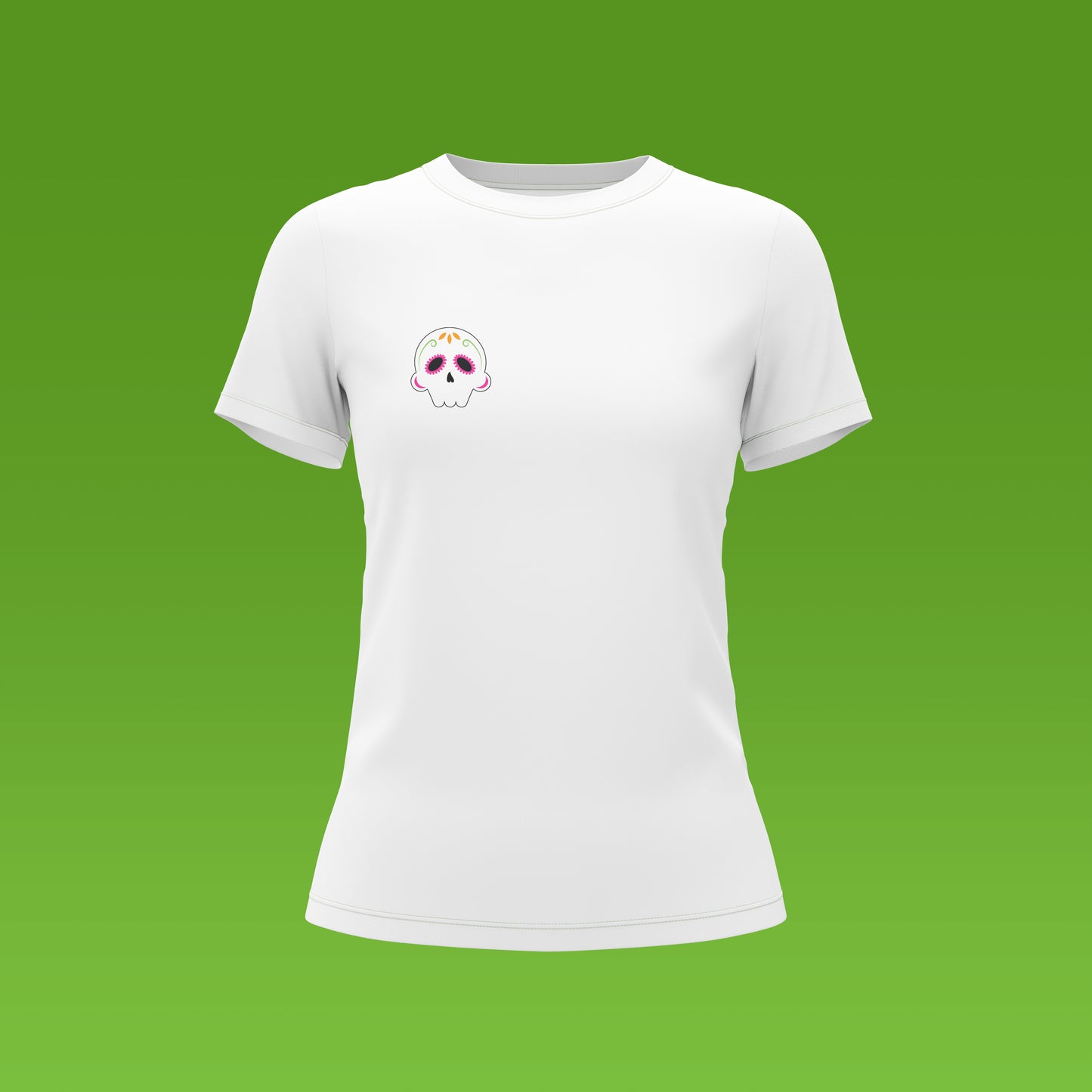 Playera Calaveria - Diseño para Mujer Calavera Papel Picado