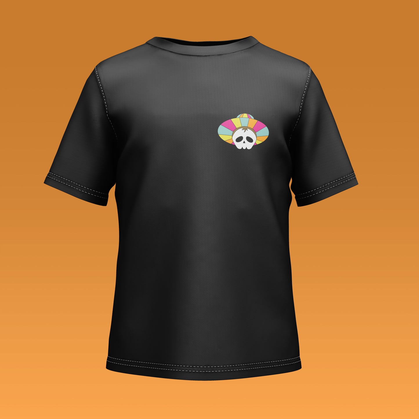Playera Calaveria - Diseño para Niño y Niña Calavera con Sombrero