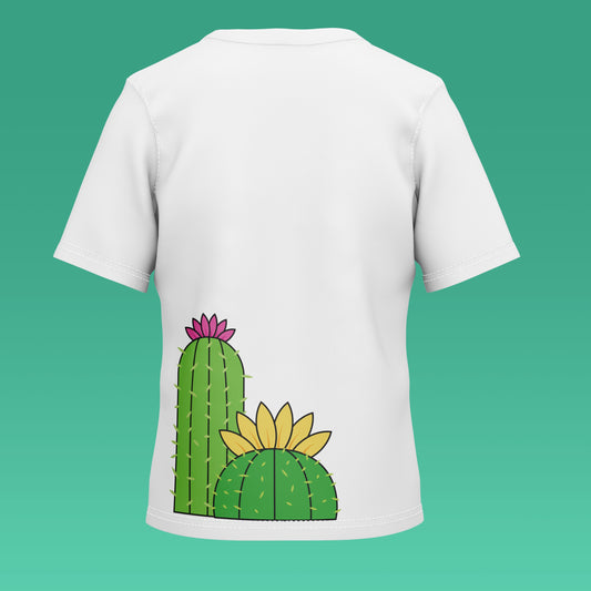 Playera Calaveria - Diseño para Niño y Niña Calavera con Cactus