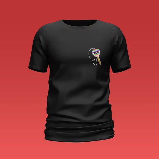 Playera Calaveria - Diseño para Hombre Con Balero en negro