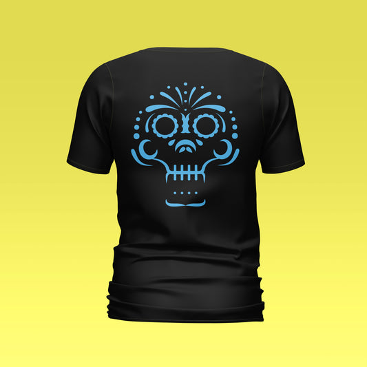 Playera Calaveria - Diseño para Hombre Calavera Talavera en negro