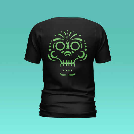 Playera Calaveria - Diseño para Hombre Calavera Talavera en negro