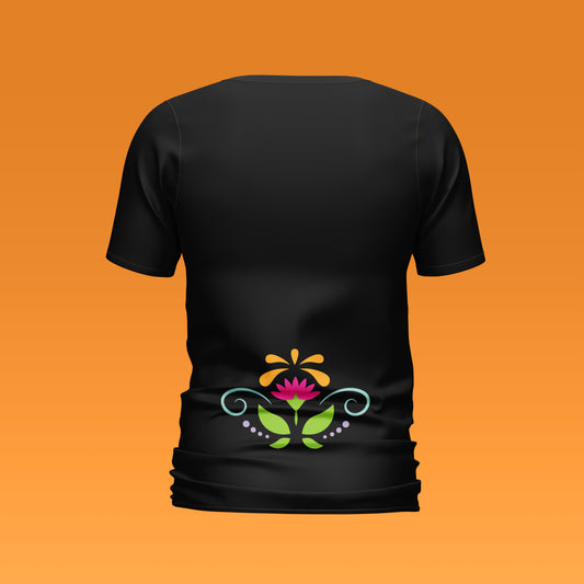 Playera Calaveria - Diseño para Hombre Calavera con Sombrero en negro