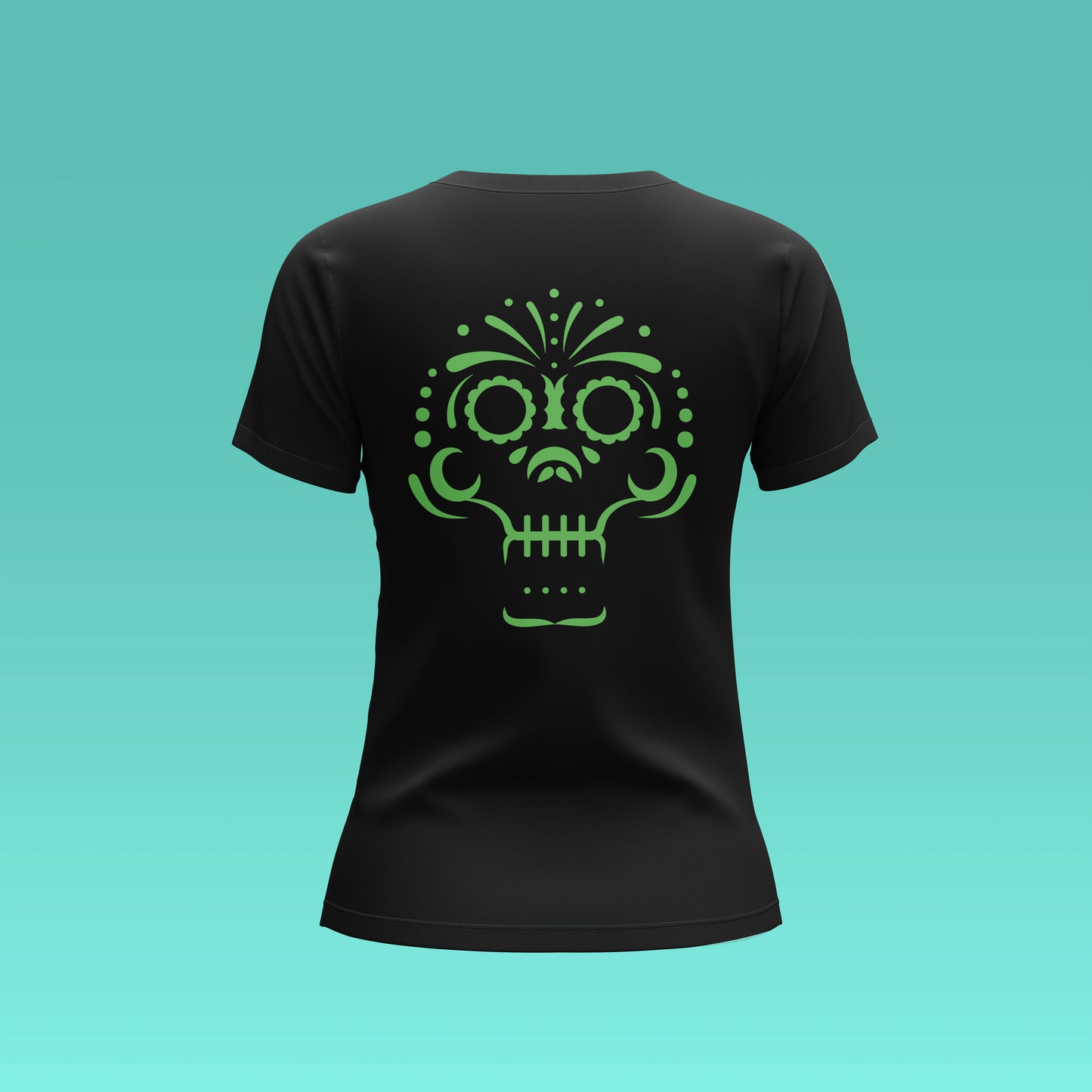 Playera Calaveria - Diseño para Mujer Calavera Talavera en negro