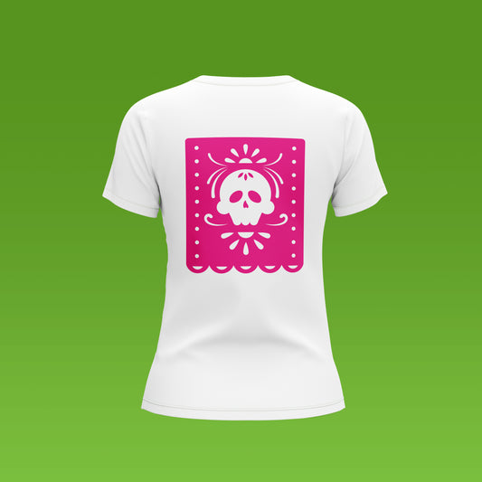 Playera Calaveria - Diseño Calavera Papel Picado