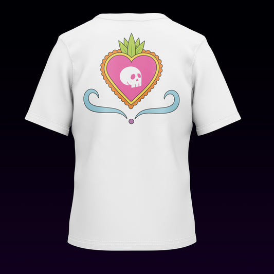 Playera Calaveria - Diseño para Niño y Niña Calavera con corazon