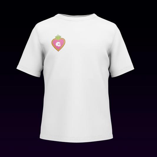 Playera Calaveria - Diseño para Niño y Niña Calavera con corazon