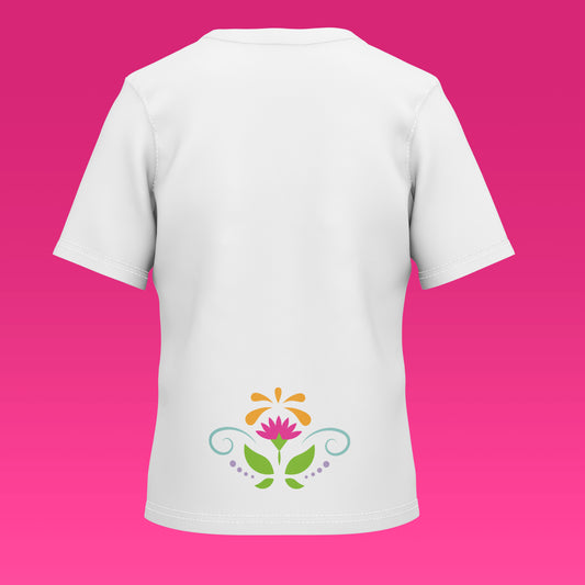 Playera Calaveria - Diseño para Niño y Niña Calavera con Trenzas