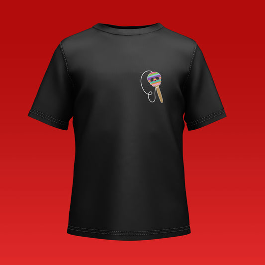 Playera Calaveria - Diseño para Niño y Niña Calavera Balero en negro