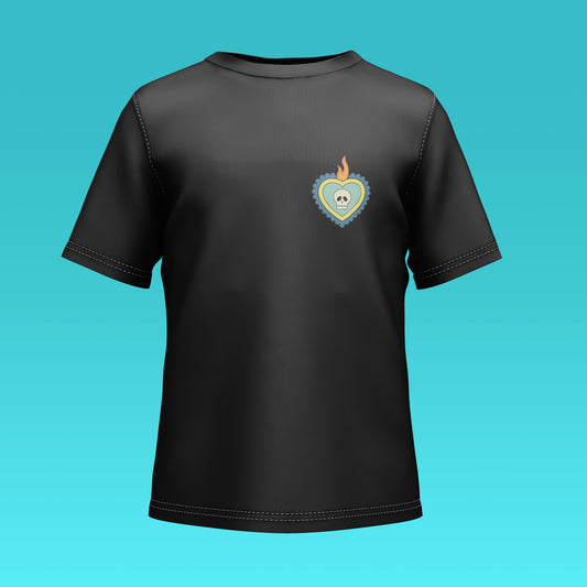 Playera Calaveria - Diseño para Niño y Niña Alas en negro