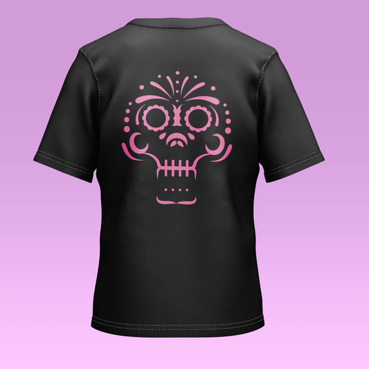 Playera Calaveria - Diseño para Niño y Niña Calavera Talavera en negro
